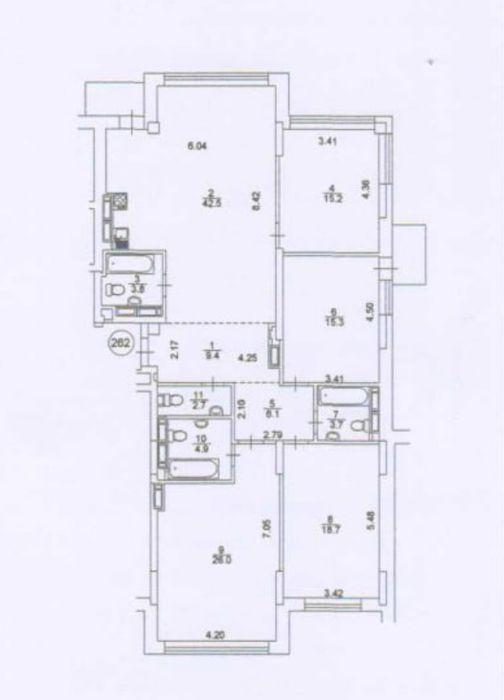 Квартира на біля метро Мінська в Києві, ID 205233, фото №17
