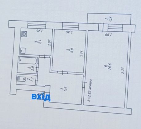 Квартира на вул. Володимира Великого, 15 в Кривому Розі, ID 166061, фото №1