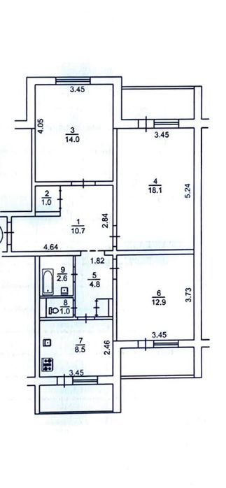 Квартира на вул. Костянтина Данькевича, 3, ID 353775, фото №1