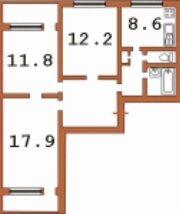 Квартира на вул. Драйзера, 14/33 в Києві, ID 171683, фото №20