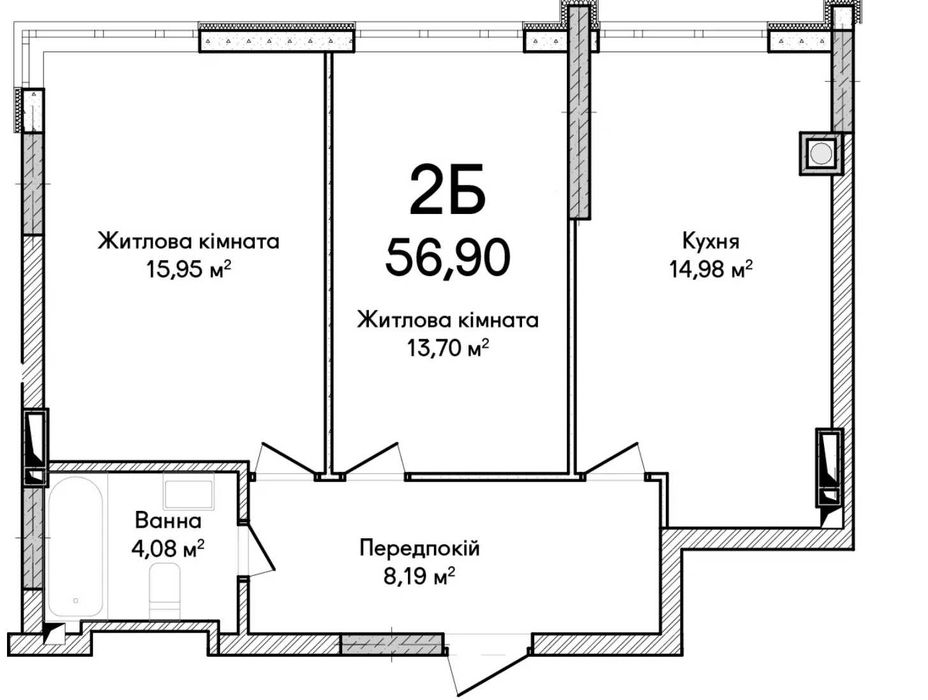 Квартира на вул. Будинок, 27 в Києві, ID 346740, фото №7