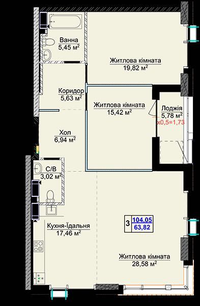 Квартира на вул. Драгомирова, 8 в Києві, ID 203122, фото №10