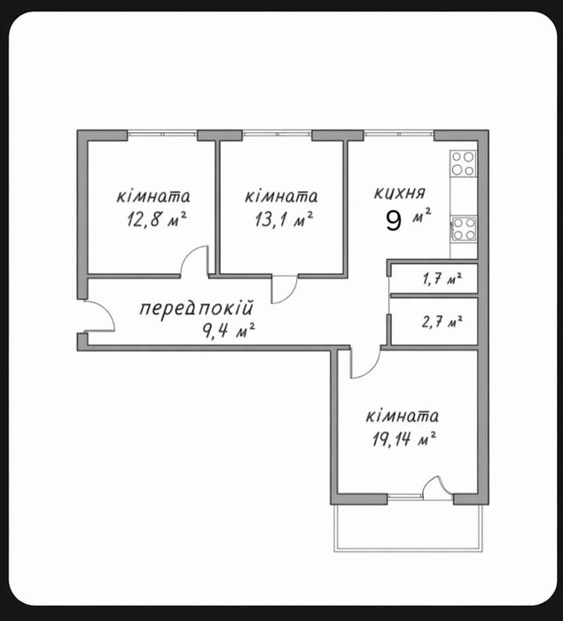 Квартира на вул. Адама Міцкевича, 10 в Києві, ID 204046, фото №13