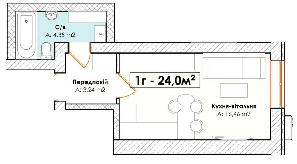 Квартира на вул. Соборна в Києві, ID 301990, фото №4