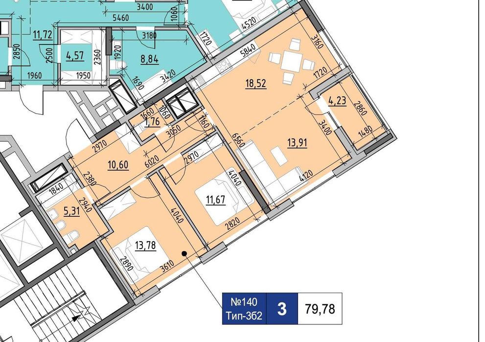 Квартира на вул. Верхогляда, 30 в Києві, ID 178254, фото №2