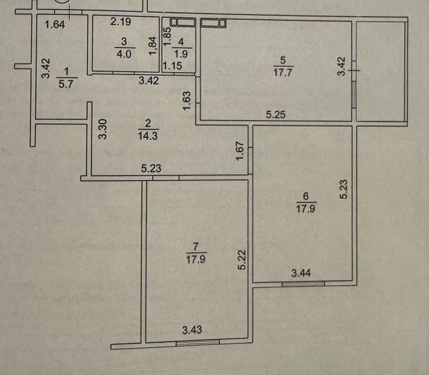 Квартира на вул. Кургузова, 11Б в Києві, ID 311680, фото №15
