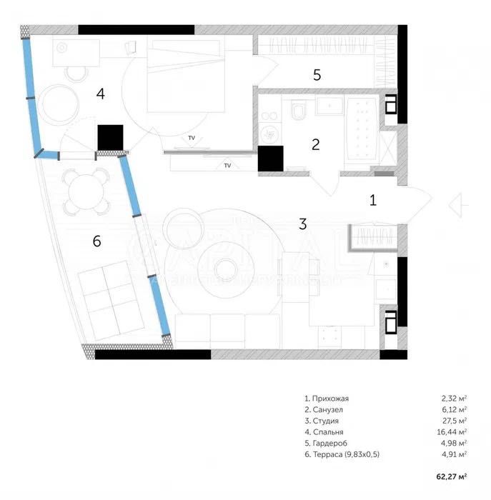 Квартира на ЖК Taryan Towers в Києві, ID 203234, фото №12