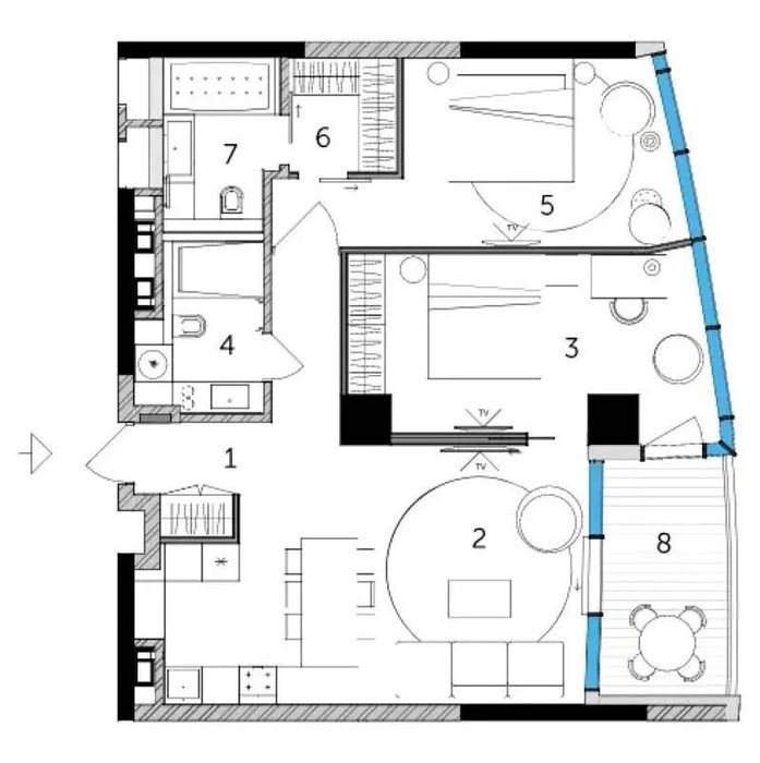 Квартира на ЖК Taryan Towers в Києві, ID 203234, фото №14