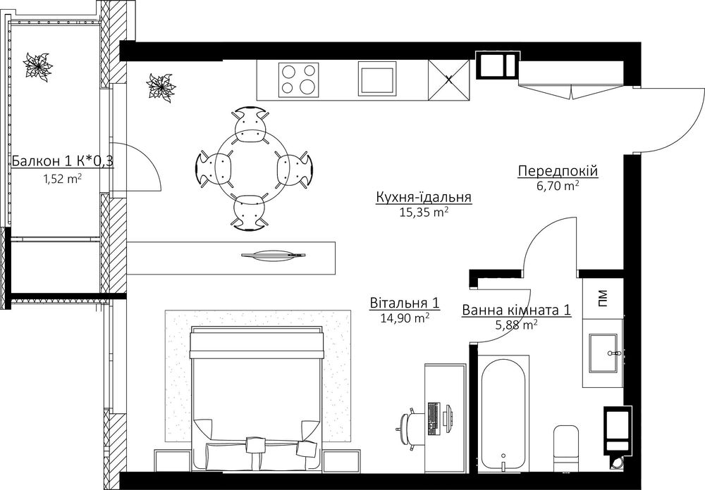 Квартира на BOSTON Creative House в Києві, ID 173112, фото №8