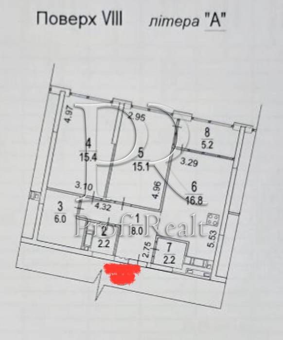 Квартира на вул. Дніпровська набережна, 15-Д в Києві, ID 200008, фото №21