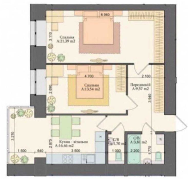 Квартира на ЖК Art Residence в Київ, ID 243015, фото №2