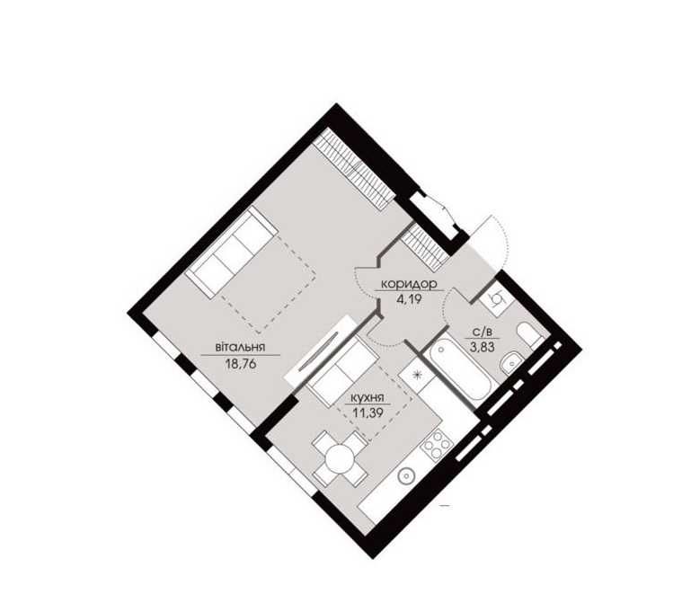 Квартира на ЖК Echo Park в Київ, ID 246471, фото №5
