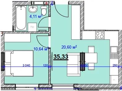 Квартира на ЖК «Grand Hall» в Івано-Франківську, ID 342055, фото №4