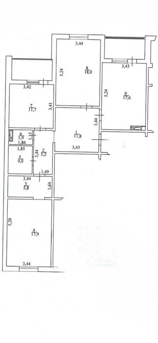 Квартира на вул. Бориса Антоненка-Давидовича, 1 в Києві, ID 275540, фото №3