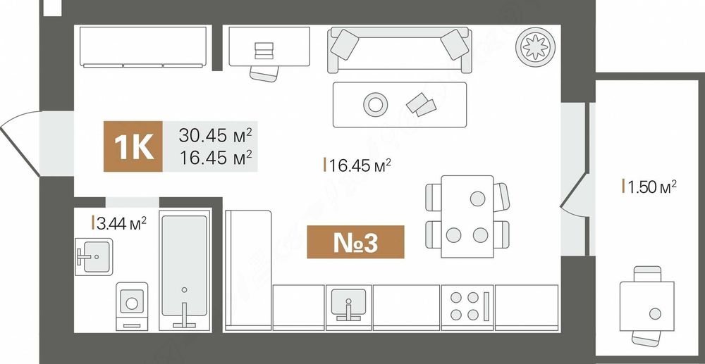 Квартира на вул. Санаторна, 20 в Києві, ID 240976, фото №2