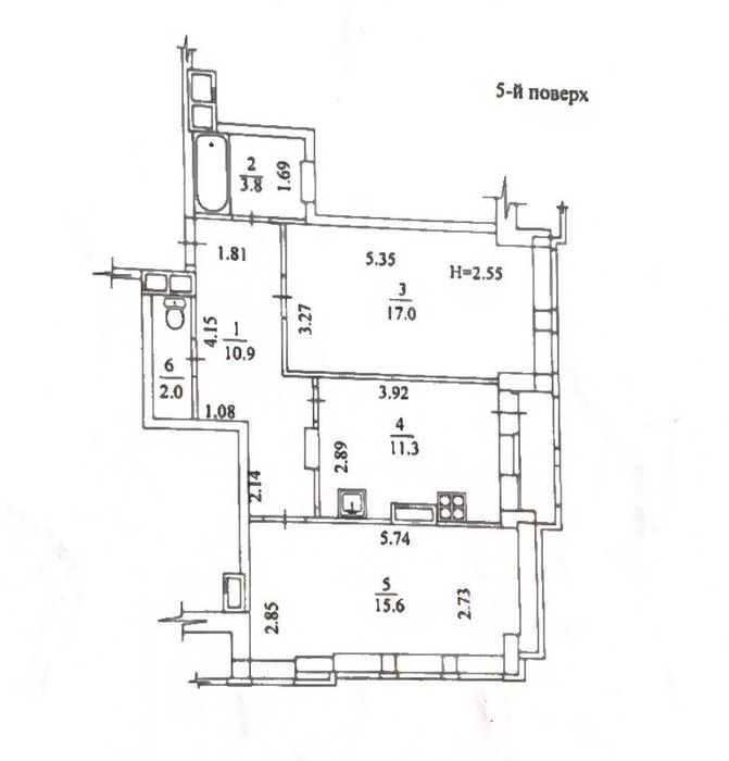 Квартира на вул. Гвардійців Широнінців, 72 в Харкові, ID 197201, фото №14