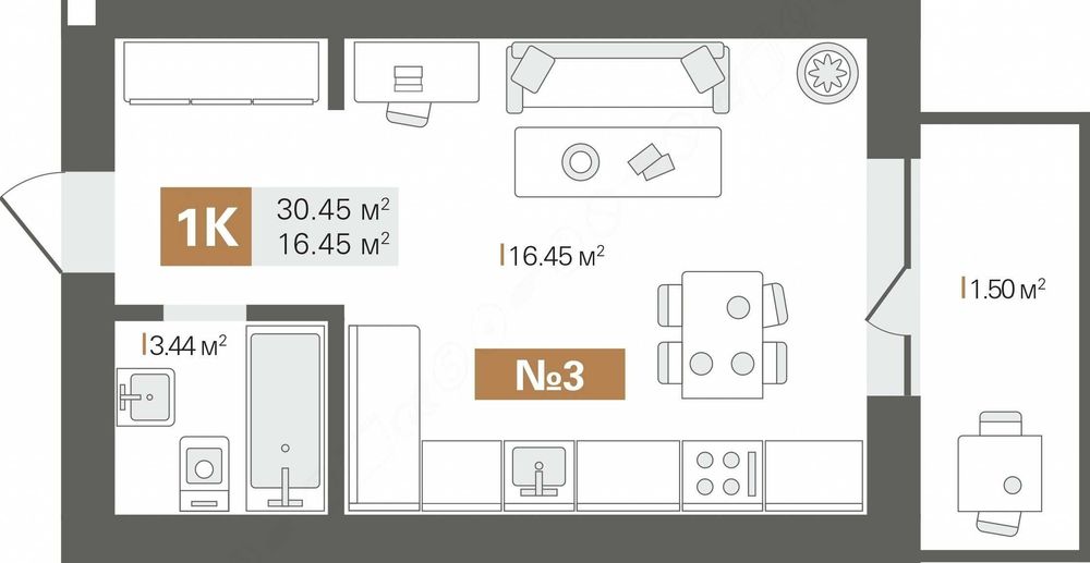 Квартира на Санаторна 20 в Києві, ID 241406, фото №2