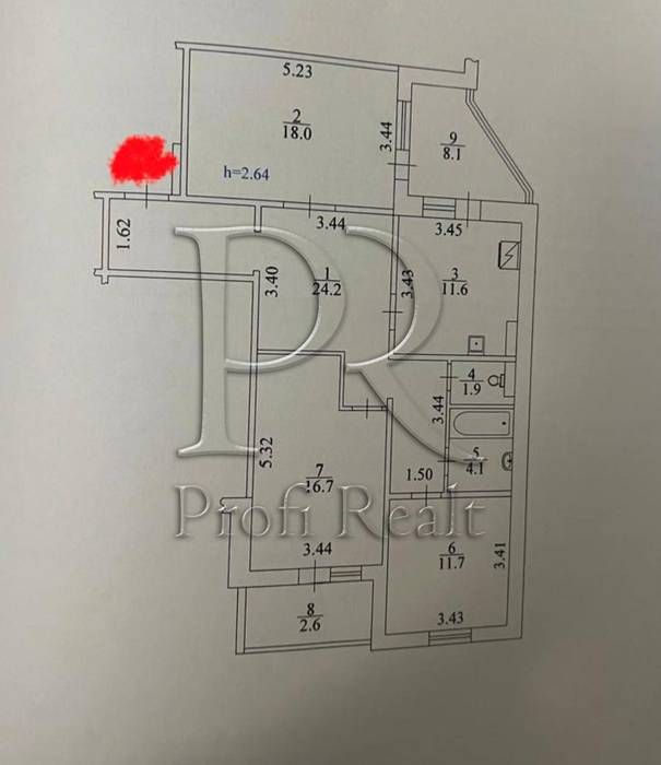 Квартира на вул. Урлівська, 38а в Києві, ID 330861, фото №21