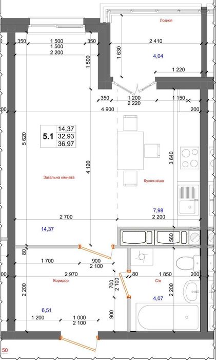 Квартира на вул. Доківська, 10 в Києві, ID 311806, фото №6