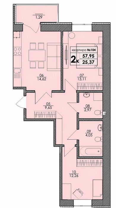 Квартира на Санаторна 20 в Києві, ID 226724, фото №2