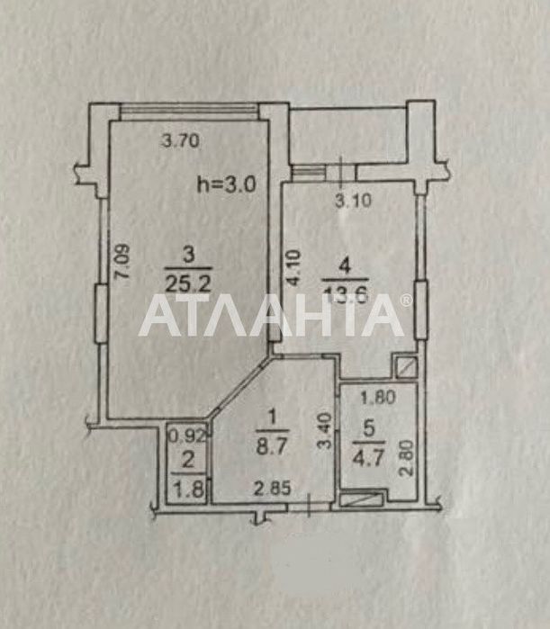 Квартира на вул. Французький бульвар, 56 в Одесі, ID 168180, фото №9