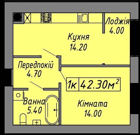 Квартира на ЖК Скандинавія в Івано-Франківську, ID 263392, фото №2