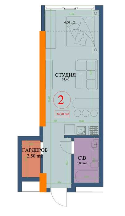 Квартира на ЖК Куликовський в Харкові, ID 217682, фото №7