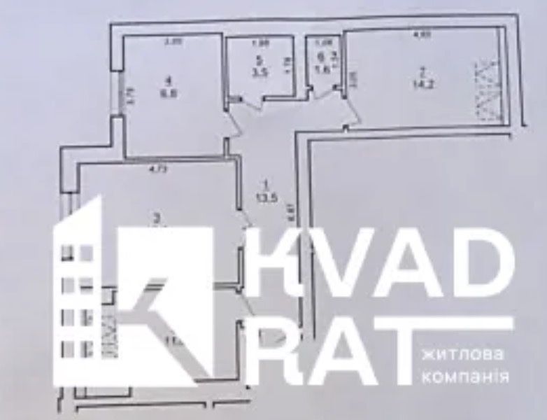 Квартира на вул. Чорновола в Івано-Франківську, ID 264714, фото №13