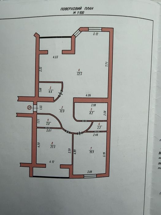 Квартира на вул. Зарічанська, 3/2б в Хмельницькому, ID 219286, фото №24