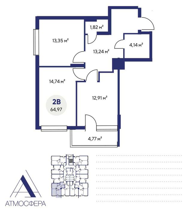 Квартира на ЖК Атмосфера в Києві, ID 408991, фото №6