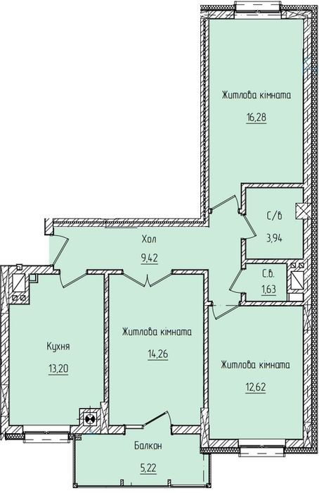 Квартира на вул. Науки в Чернівці, ID 219486, фото №2