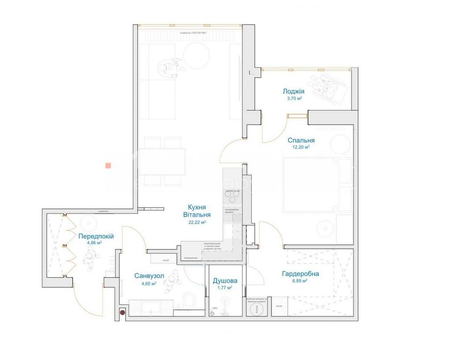 Квартира на ЖК City Hub в Києві, ID 194467, фото №23