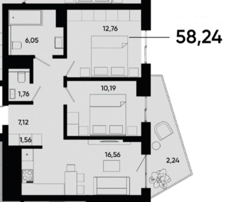 Квартира на вул. Малоголосківська, 12 в Львів, ID 244286, фото №3