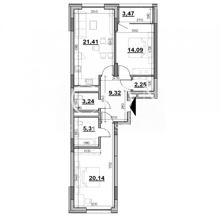 Квартира на ЖК Nordicа Residence в Києві, ID 189528, фото №2