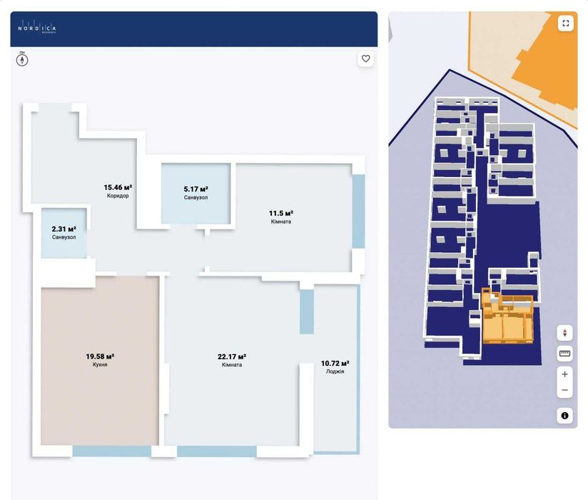 Квартира на ЖК Nordica Residence в Києві, ID 269853, фото №10