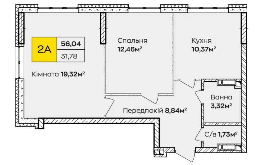 Квартира на ЖК «Синергія Київ» в Києві, ID 181190, фото №1