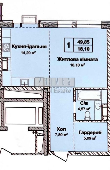 Квартира на вул. Верхогляда в Києві, ID 206818, фото №2