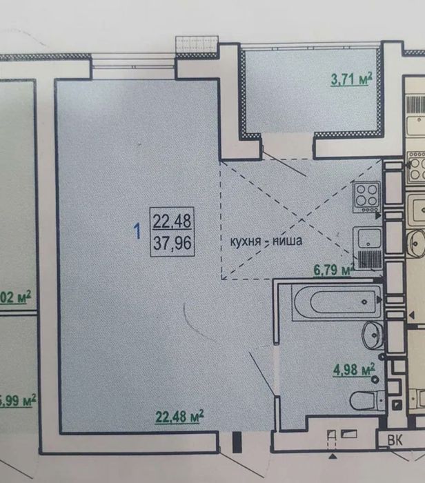 Квартира на ЖК Гидропарк, ID 171736, фото №1