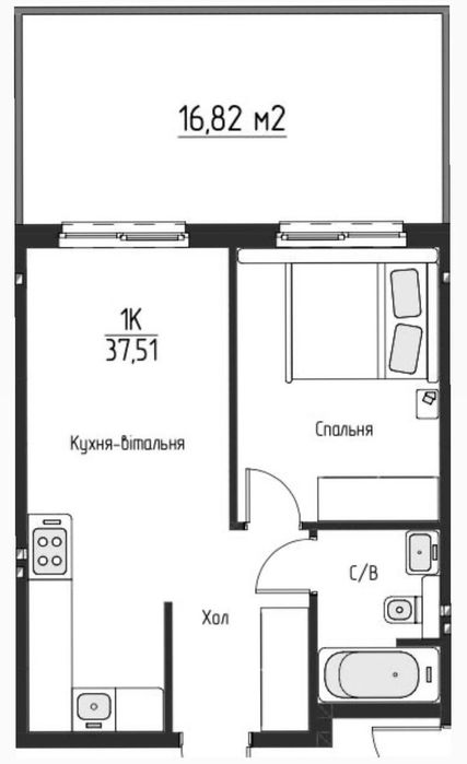 Квартира — с. Білогородка в Києві, ID 406642, фото №3