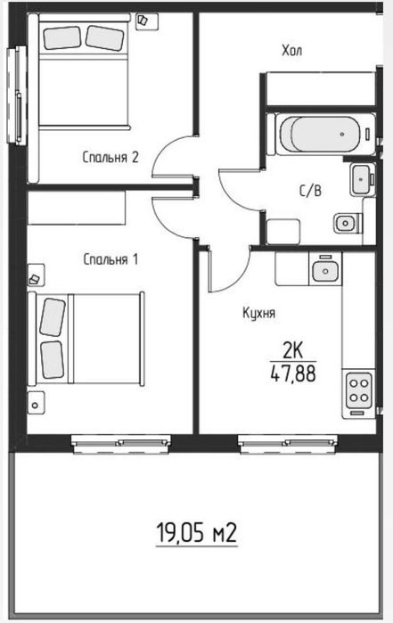 Квартира — с. Білогородка в Києві, ID 406696, фото №2