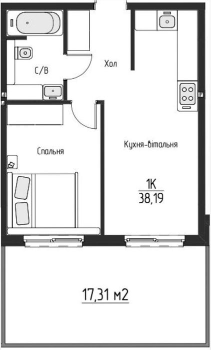 Квартира в Київ, ID 406616, фото №3
