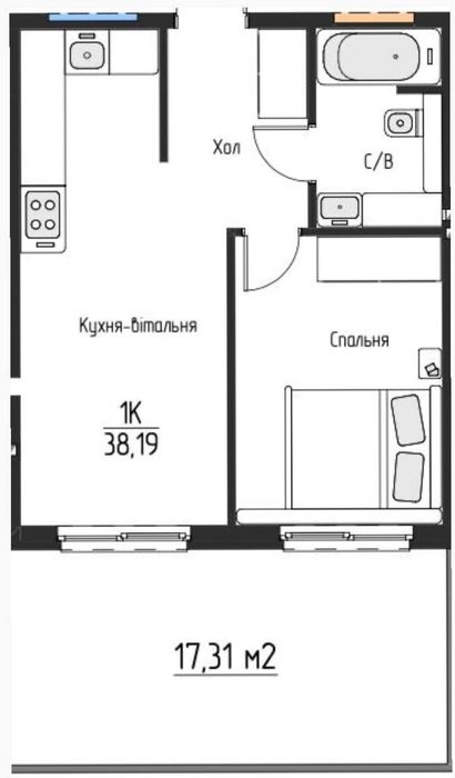 Квартира в Київ, ID 406698, фото №3