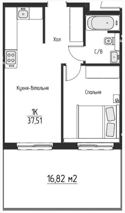 Квартира в Київ, ID 406614, фото №2