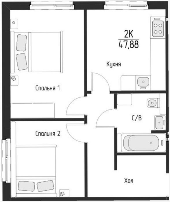 Квартира на ЖК у Білогородці в Києві, ID 406608, фото №3