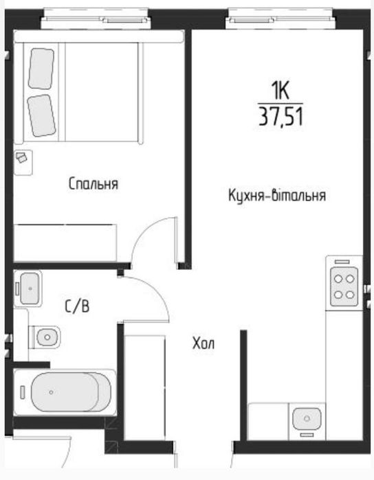 Квартира на ЖК у Білогородці в Києві, ID 406571, фото №2