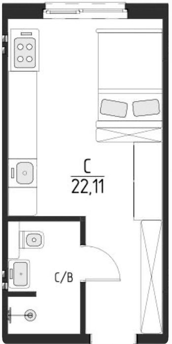 Квартира на ЖК у Білогородці в Києві, ID 406610, фото №2