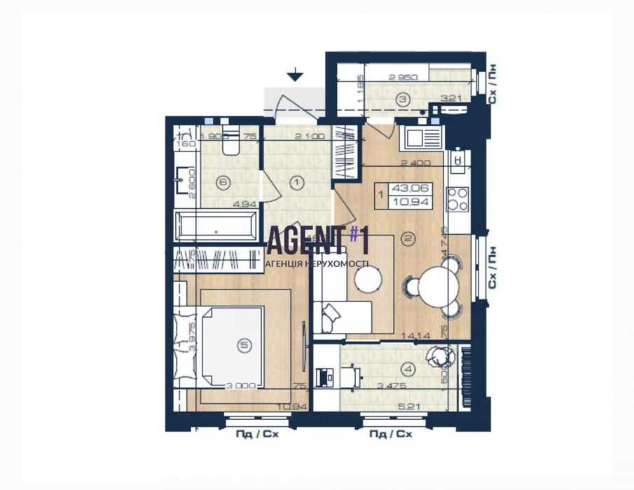 Квартира на ЖК Oxford в Києві, ID 312211, фото №10