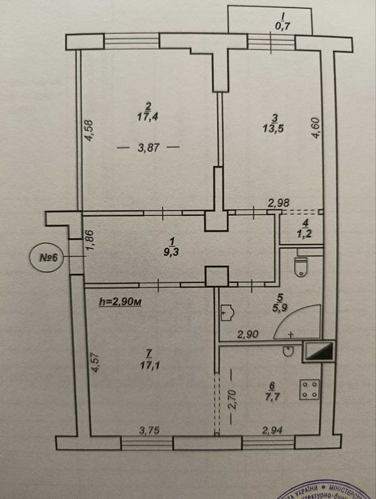 Квартира на просп. Гагаріна, 33 в Кривому Розі, ID 192056, фото №24