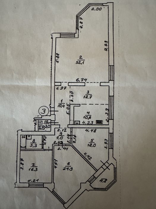 Квартира на Оболонський в Київ, ID 345130, фото №1