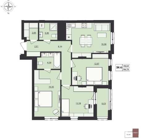 Квартира на вул. Лемківська, 9 в Львові, ID 168495, фото №4